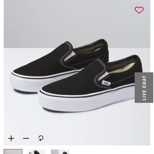 Platform Vans Slip Ons